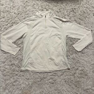 Women’s XL Cream HKM Long Sleeve Horseback Riding Sunshirt. Good Condition.
